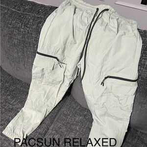 PACSUN relaxed joggers, light sage green